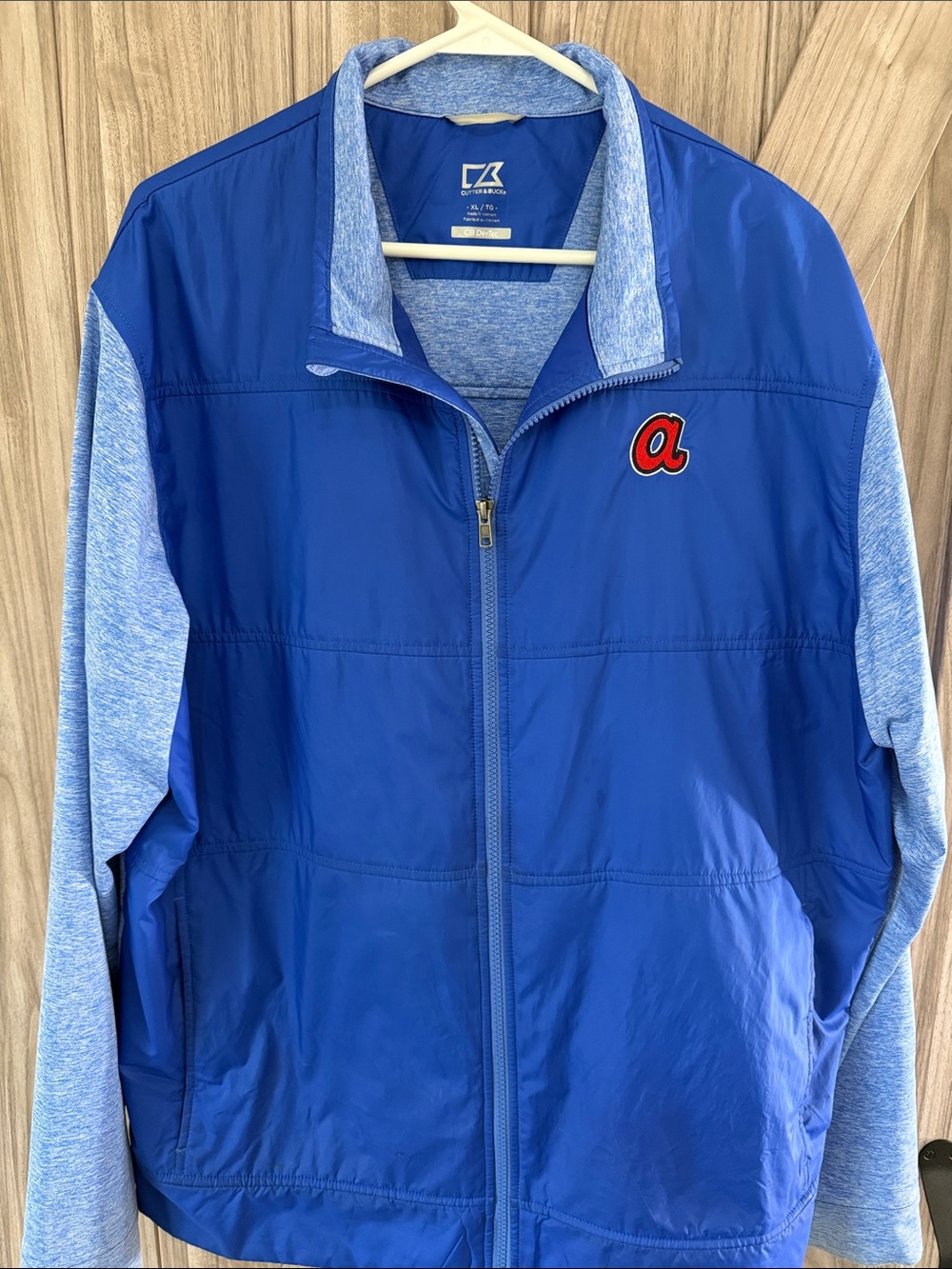Cutter & Buck Royal Blue Atlanta Braves Jacket CB DryTec